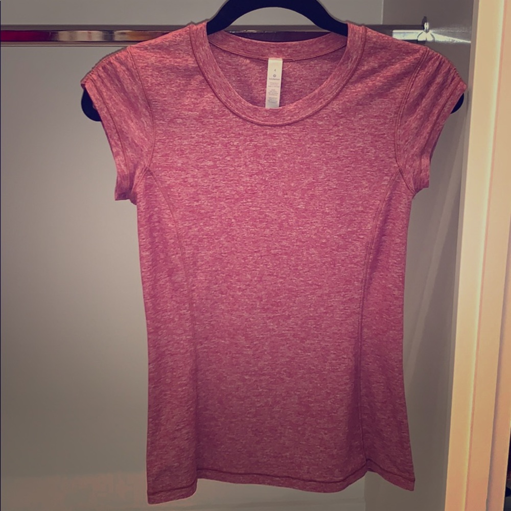 Lululemon burgundy red shirt